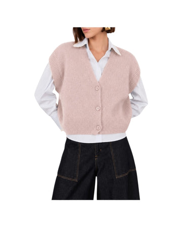 Gilet in mohair Cipria C03L0036 CIPRIA PHILIA LOFT 