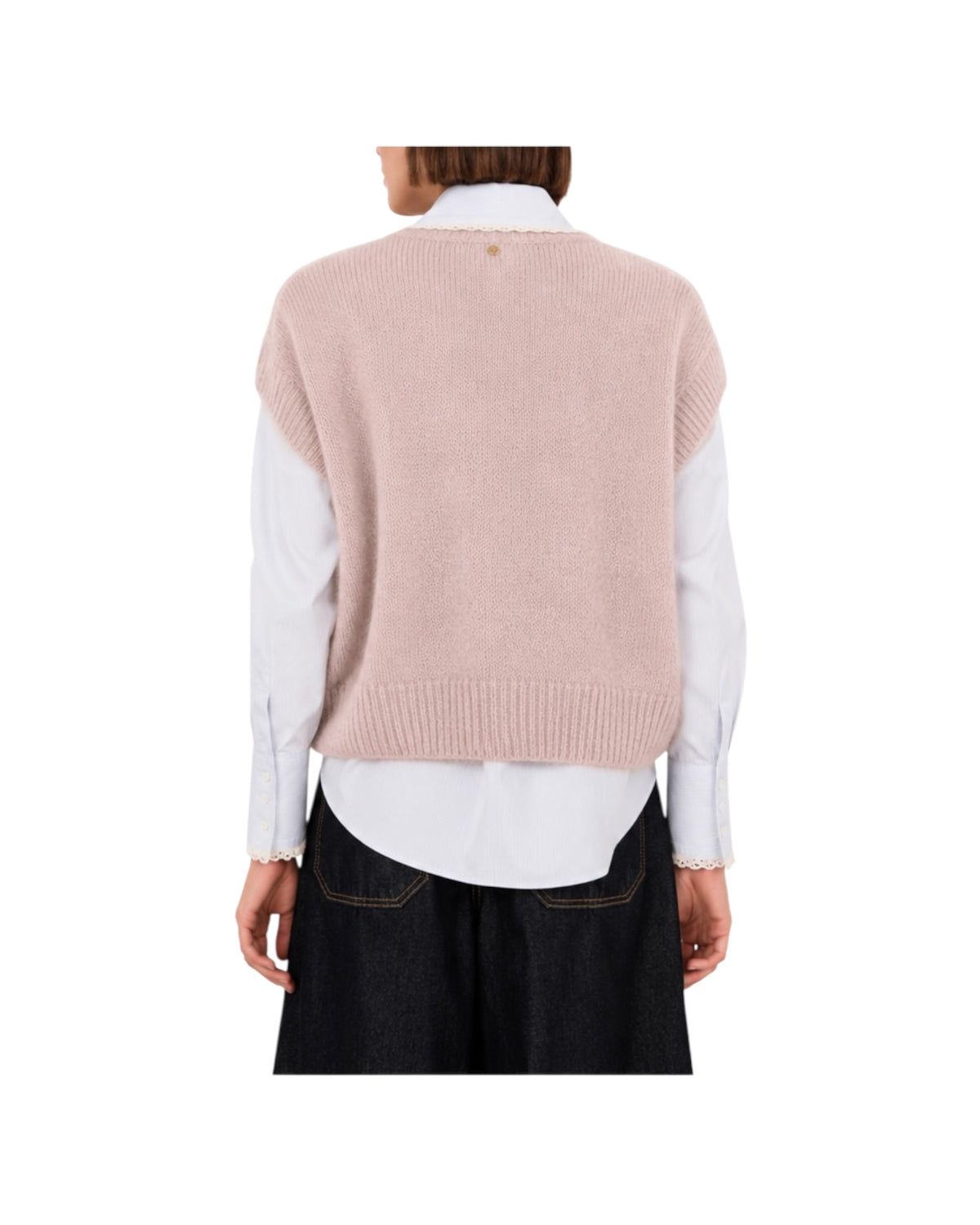 Gilet in mohair Cipria C03L0036 CIPRIA PHILIA LOFT 