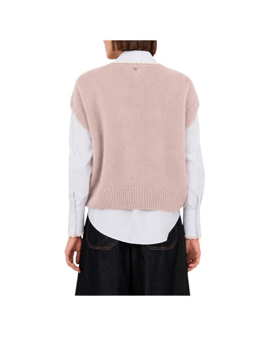 Gilet in mohair Cipria C03L0036 CIPRIA PHILIA LOFT 