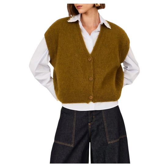 Gilet in mohair Olio C03L0036 OLIO PHILIA LOFT 