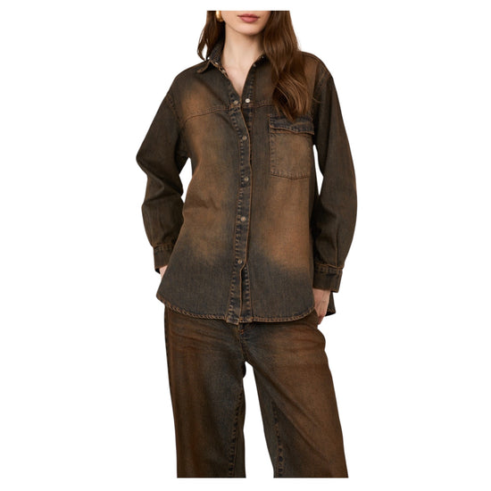 Overshirt in denim Ruggine D03E0266 RUGGINE PHILIA LOFT 