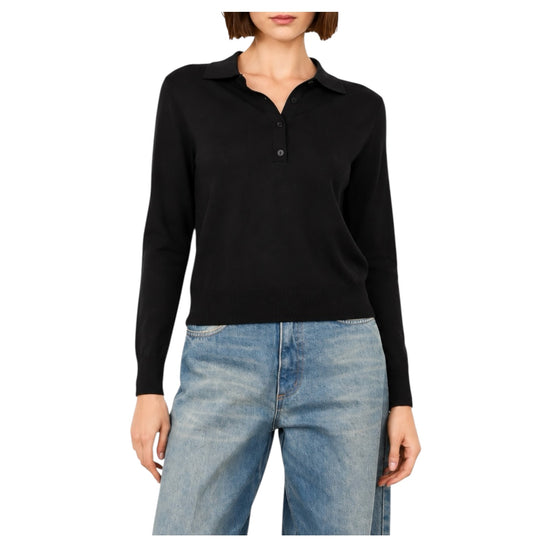 Polo in lana merino Nero F03O0089 NERO PHILIA LOFT 