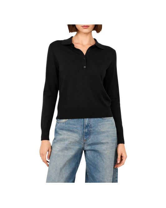 Polo in lana merino Nero F03O0089 NERO PHILIA LOFT 
