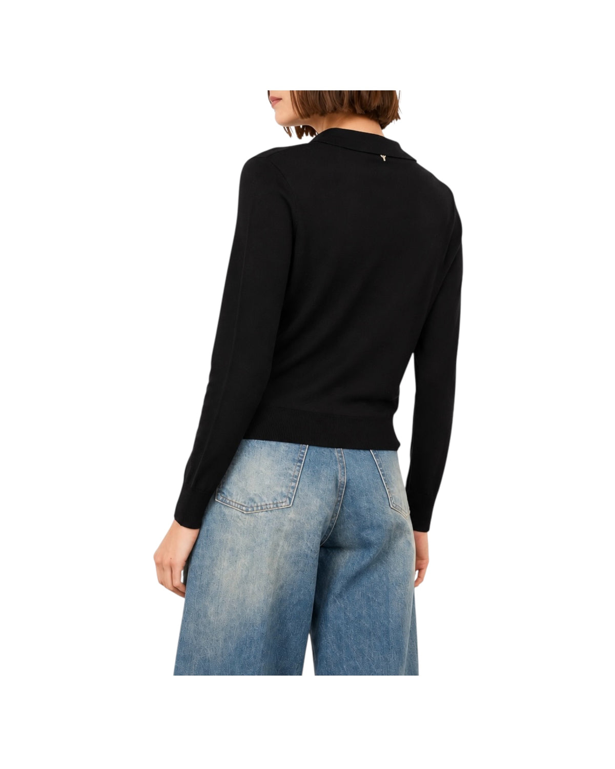 Polo in lana merino Nero F03O0089 NERO PHILIA LOFT 