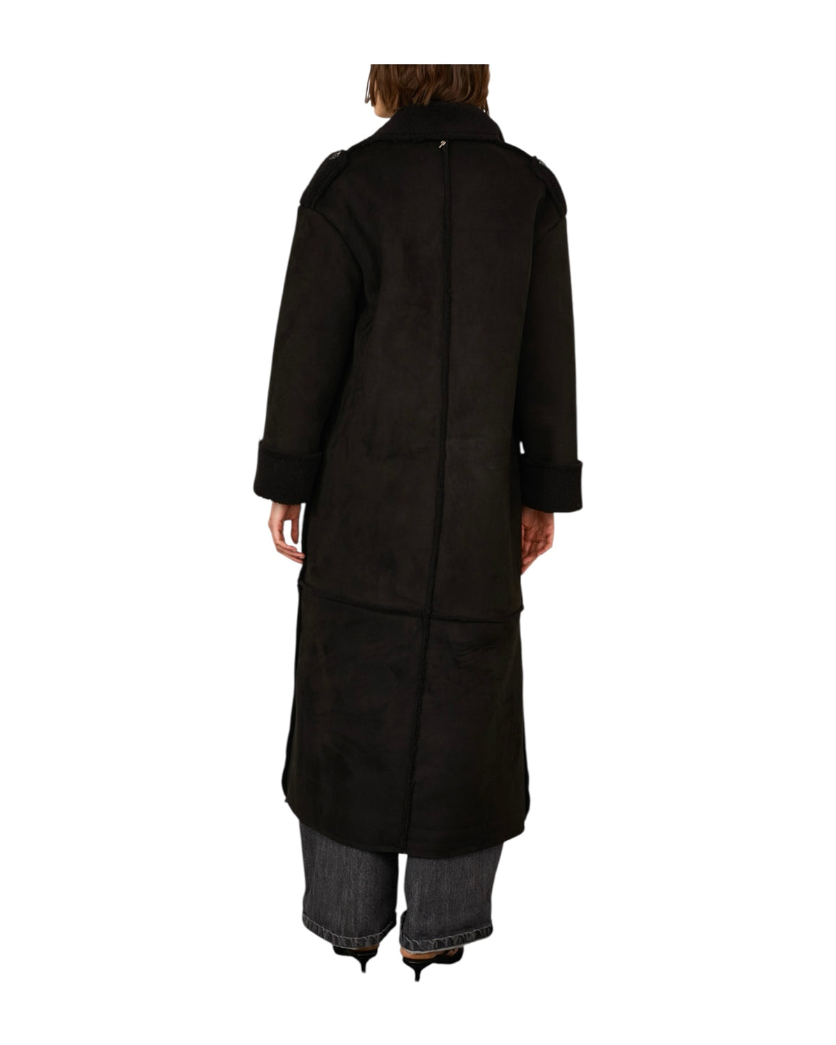 Montone lungo Nero M03N0067 NERO PHILIA LOFT 