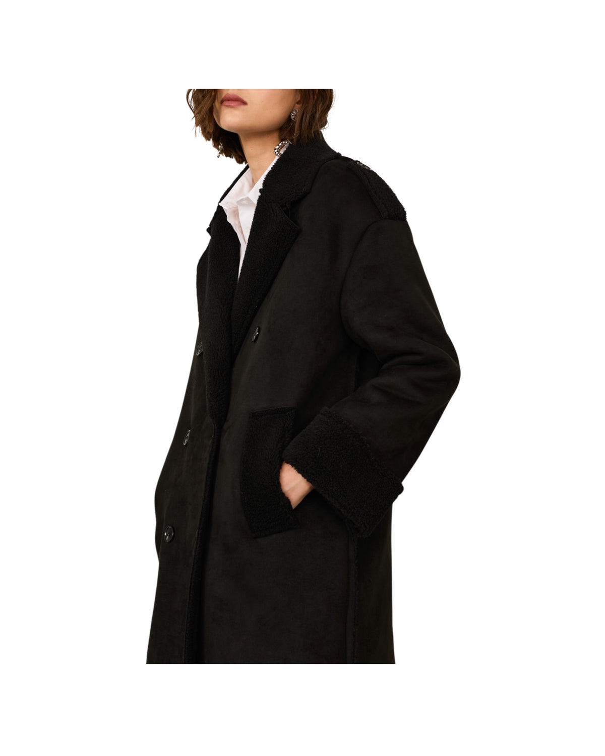Montone lungo Nero M03N0067 NERO PHILIA LOFT 
