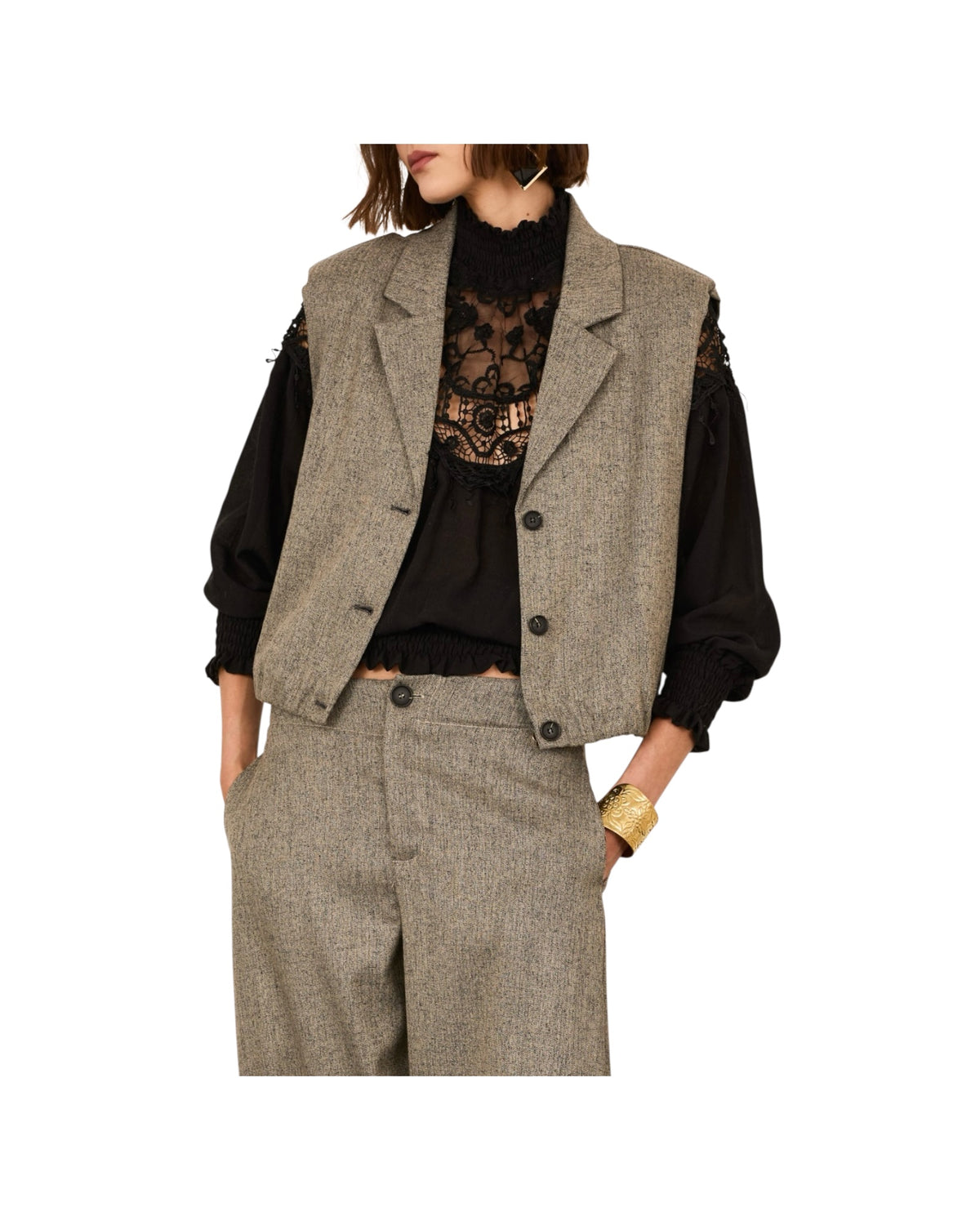 Gilet sale e pepe P03P0126 GRIGIO PHILIA LOFT 