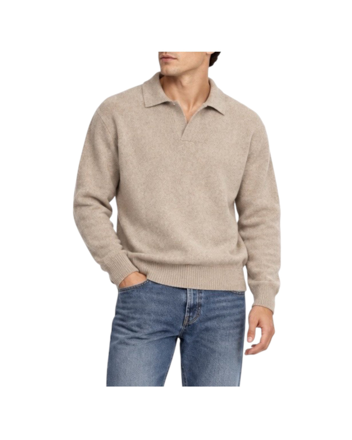 Polo Skipper in lana Beige 15295 BEIGE RETOIS 