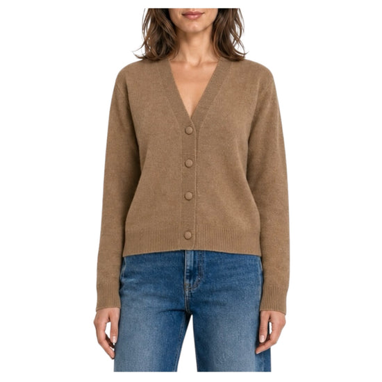 Cardigan in cashmere Cammello 85881 CAMMELLO RETOIS 