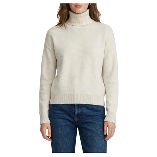 Maglione collo alto in cashmere Crema 85882 CREMA RETOIS 