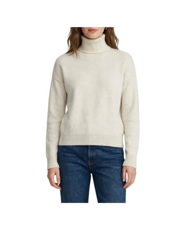 Maglione collo alto in cashmere Crema 85882 CREMA RETOIS 