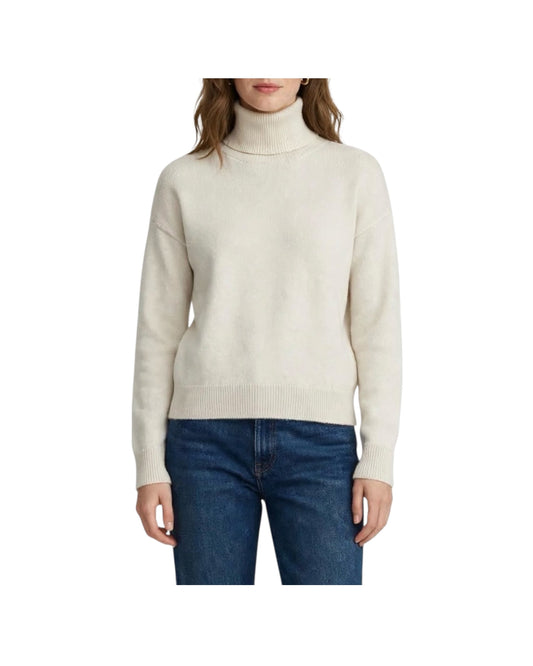 Maglione collo alto in cashmere Crema 85882 CREMA RETOIS 