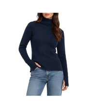Dolcevita in cashmere Blu
