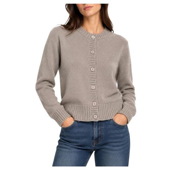 Cardigan in lana e cashmere Visone 33674 VISONE RE.VI.VAL 