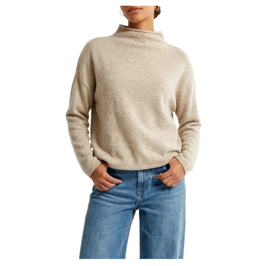 Maglia con collo a cratere Sabbia 38638 SABBIA RE.VI.VAL 