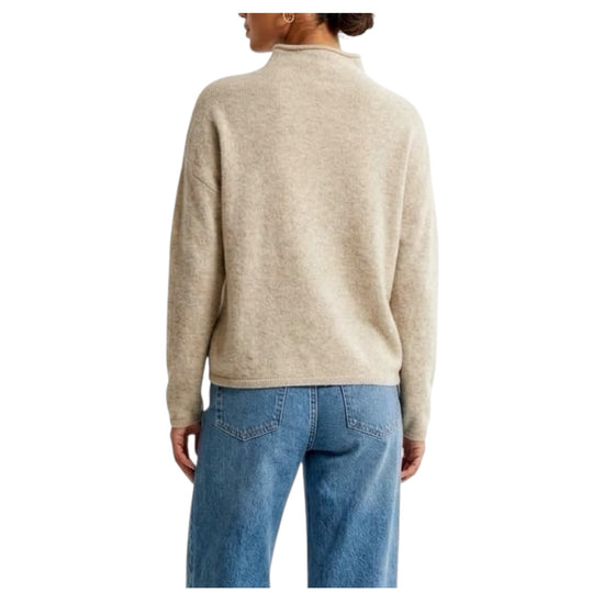Maglia con collo a cratere Sabbia 38638 SABBIA RE.VI.VAL 