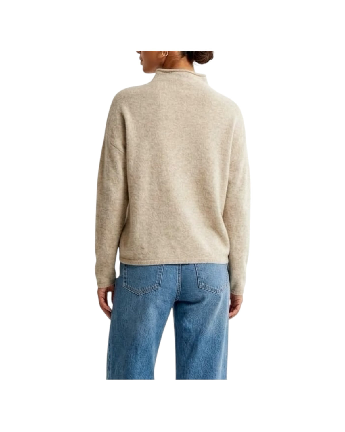 Maglia con collo a cratere Sabbia 38638 SABBIA RE.VI.VAL 