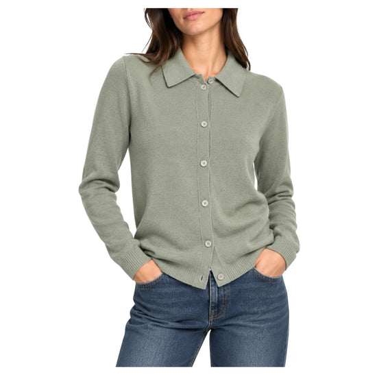 Cardigan con colletto e bottoni Salvia 53576 SALVIA RE.VI.VAL 