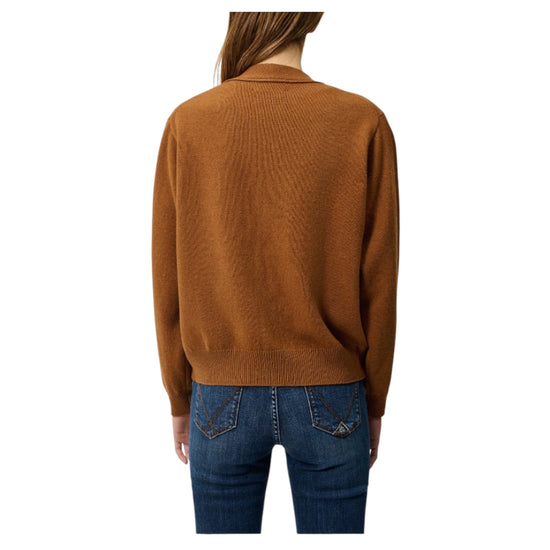 Cardigan Club in lana con patch Camel CLUB CARDIGAN PATCH C0183 ROY ROGER'S 