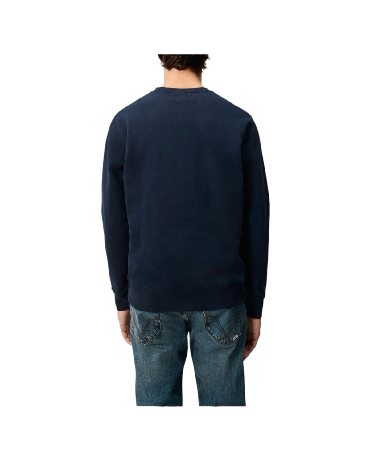 Felpa pocket girocollo Navy CREW POCKET DENIM C0048 ROY ROGER'S 