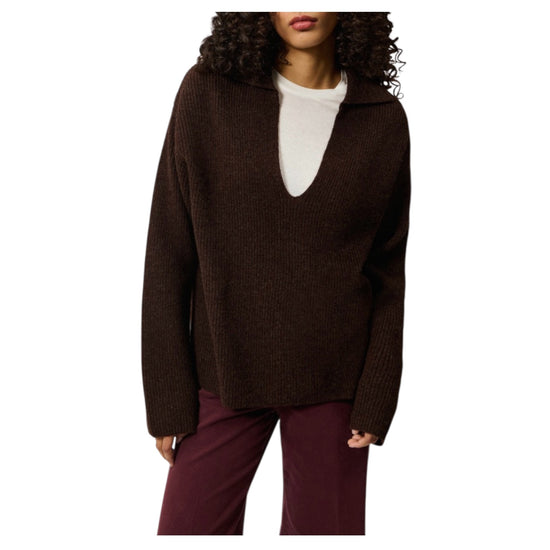 Polo in lana con scollo a V DEEP V NECK C0736 ROY ROGER'S 