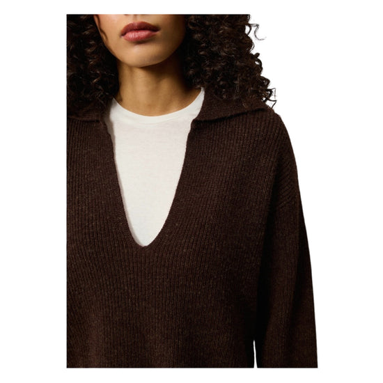 Polo in lana con scollo a V DEEP V NECK C0736 ROY ROGER'S 