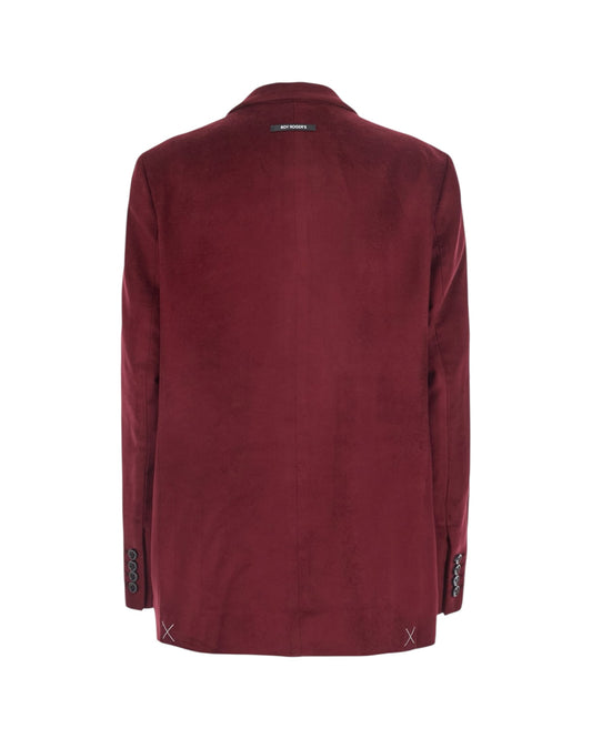 Giacca in velluto Burgundy DOUBLE BREASTED C0249 ROY ROGER'S 