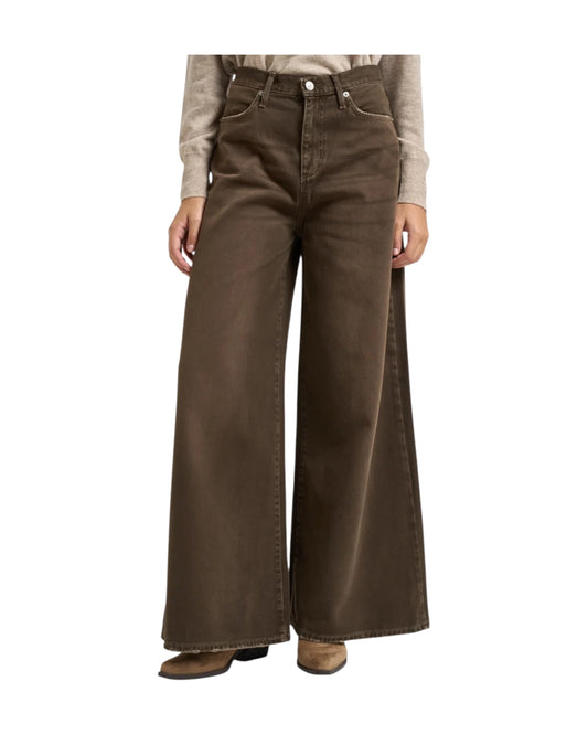 Jeans Kaori in bull di cotone Dyed brown KAORI C0241 ROY ROGER'S 
