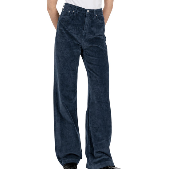 Pantalone Marta velluto 500 righe Blue navy MARTA C0048 ROY ROGER'S 