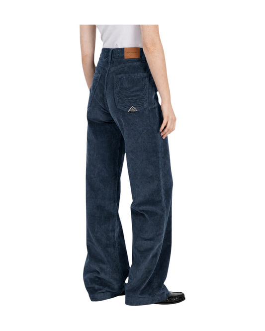 Pantalone Marta velluto 500 righe Blue navy MARTA C0048 ROY ROGER'S 