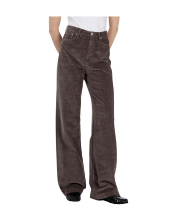 Pantalone Marta velluto 500 righe Brown MARTA C0739 ROY ROGER'S 