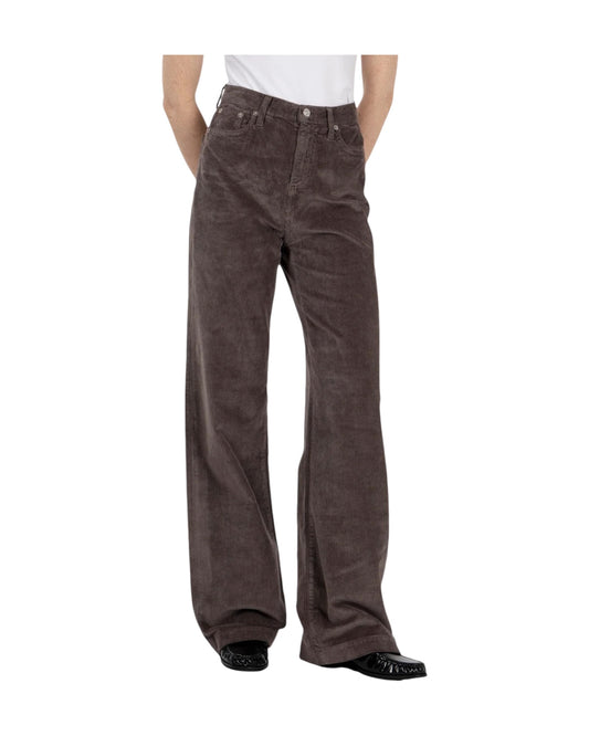 Pantalone Marta velluto 500 righe Brown MARTA C0739 ROY ROGER'S 