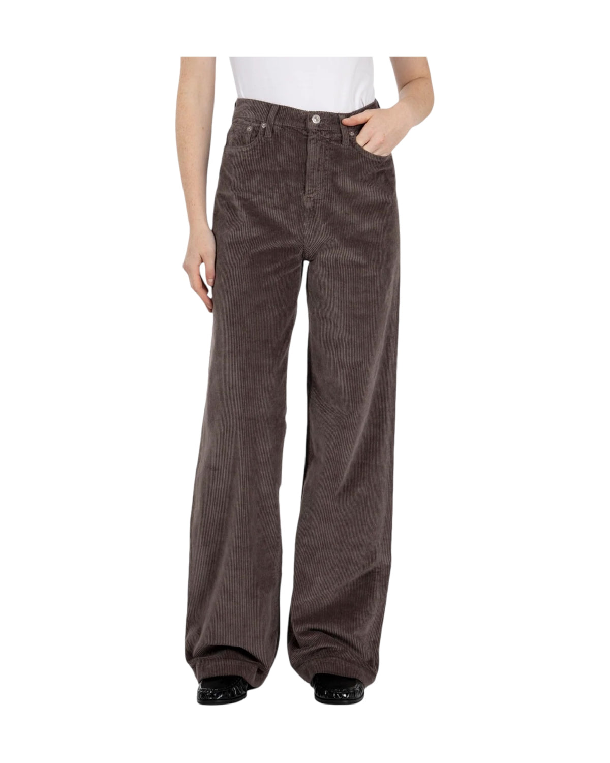 Pantalone Marta velluto 500 righe Brown MARTA C0739 ROY ROGER'S 