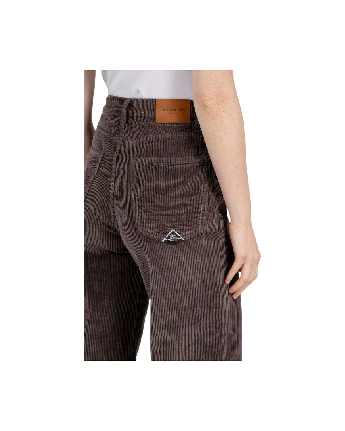 Pantalone Marta velluto 500 righe Brown MARTA C0739 ROY ROGER'S 