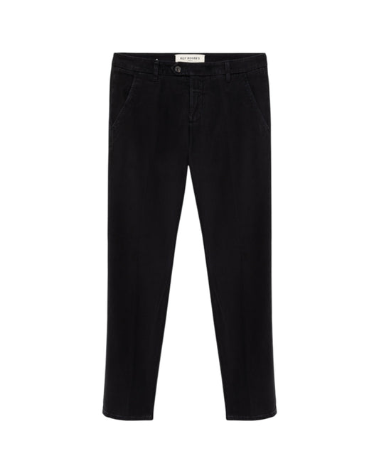 Pantalone New Rolf in gabardina Black NEW ROLF MAN GABARDINA C0020 ROY ROGER'S 
