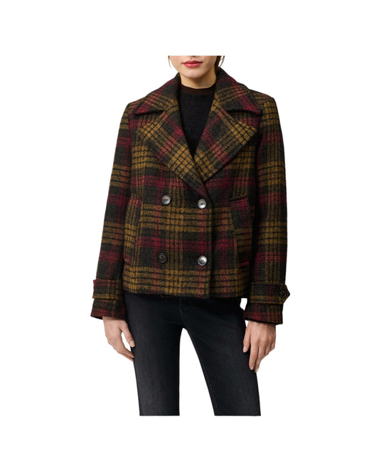 Peacoat in alpaca a quadri PEACOT CHECK C0788 ROY ROGER'S 
