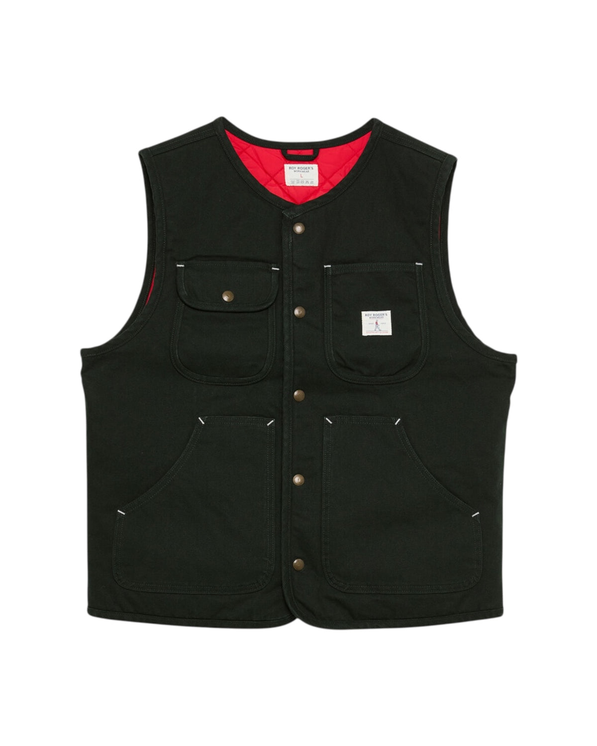 Gilet in canvas Bottle RRW004CT070111 C0188 ROY ROGER'S 