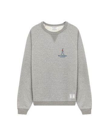 Felpa girocollo con logo Grigio RRW022CP330124 C0094 ROY ROGER'S 