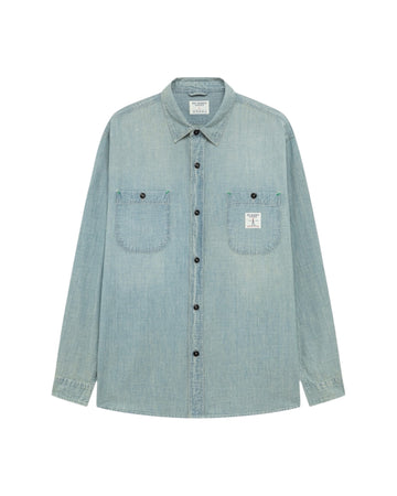 Camicia in chambray Bleach indigo RRW076D5673321 C0090 ROY ROGER'S 