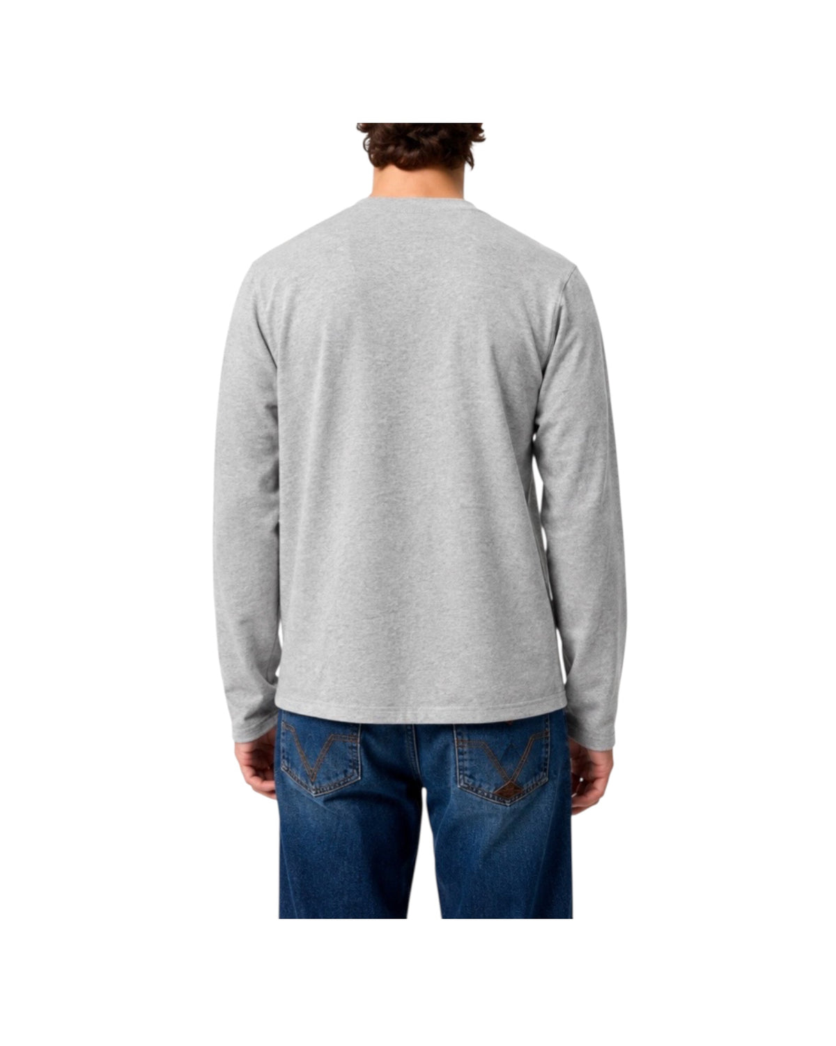 T-Shirt pocket maniche lunghe Grey melange T-SHIRT POCKET C0094 ROY ROGER'S 