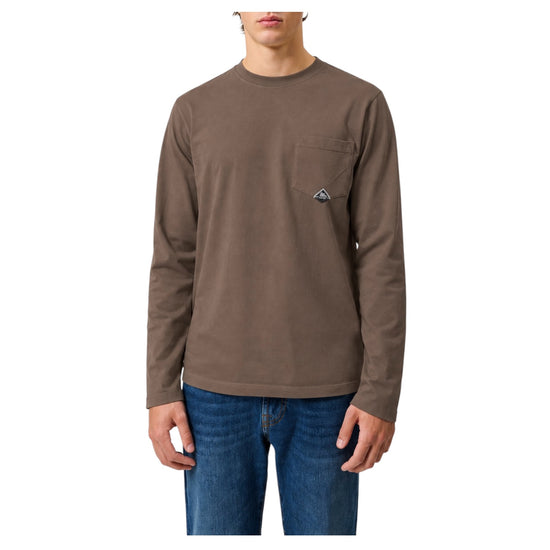 T-Shirt pocket maniche lunghe Moka T-SHIRT POCKET C0491 ROY ROGER'S 