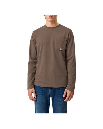 T-Shirt pocket maniche lunghe Moka T-SHIRT POCKET C0491 ROY ROGER'S 