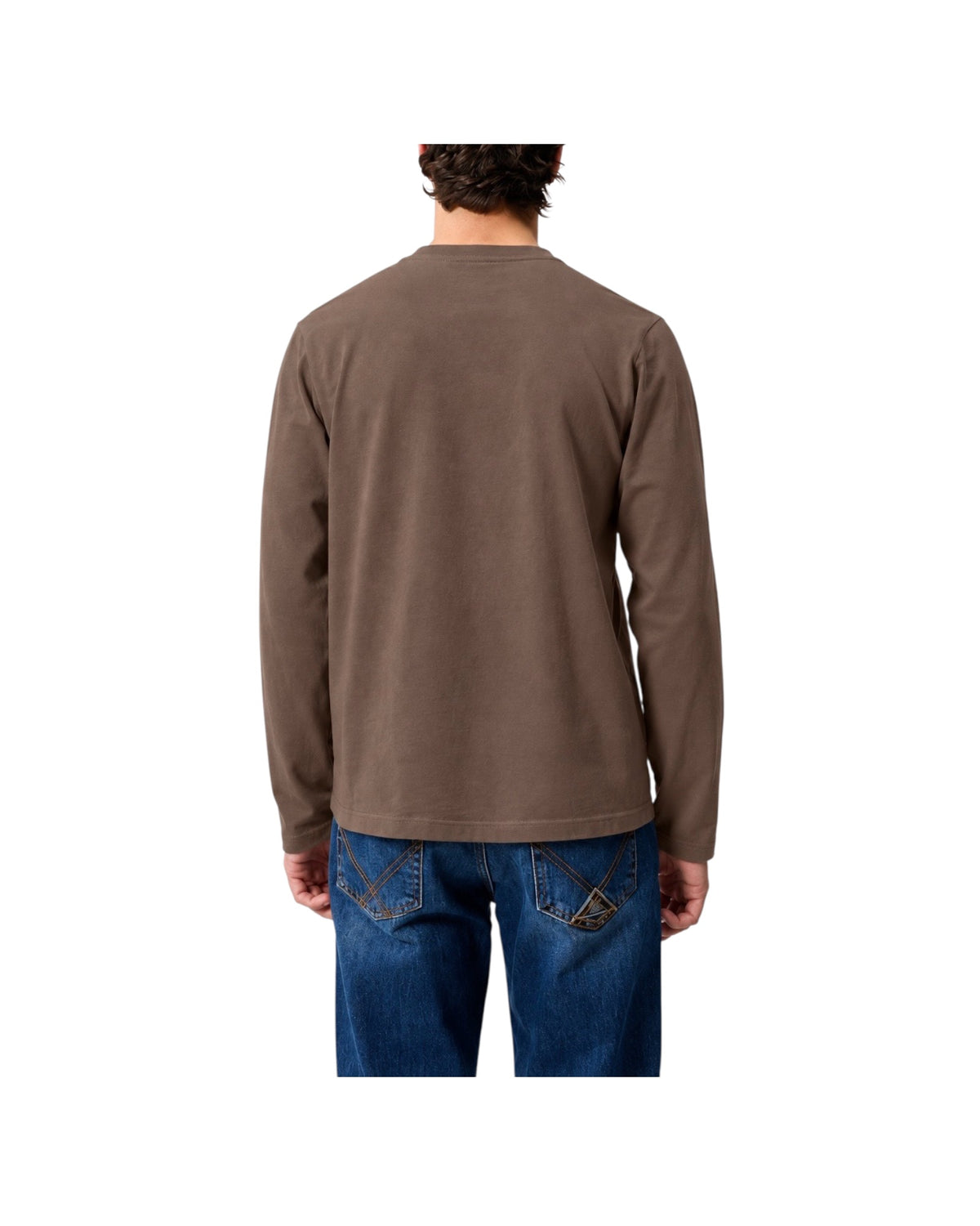 T-Shirt pocket maniche lunghe Moka T-SHIRT POCKET C0491 ROY ROGER'S 