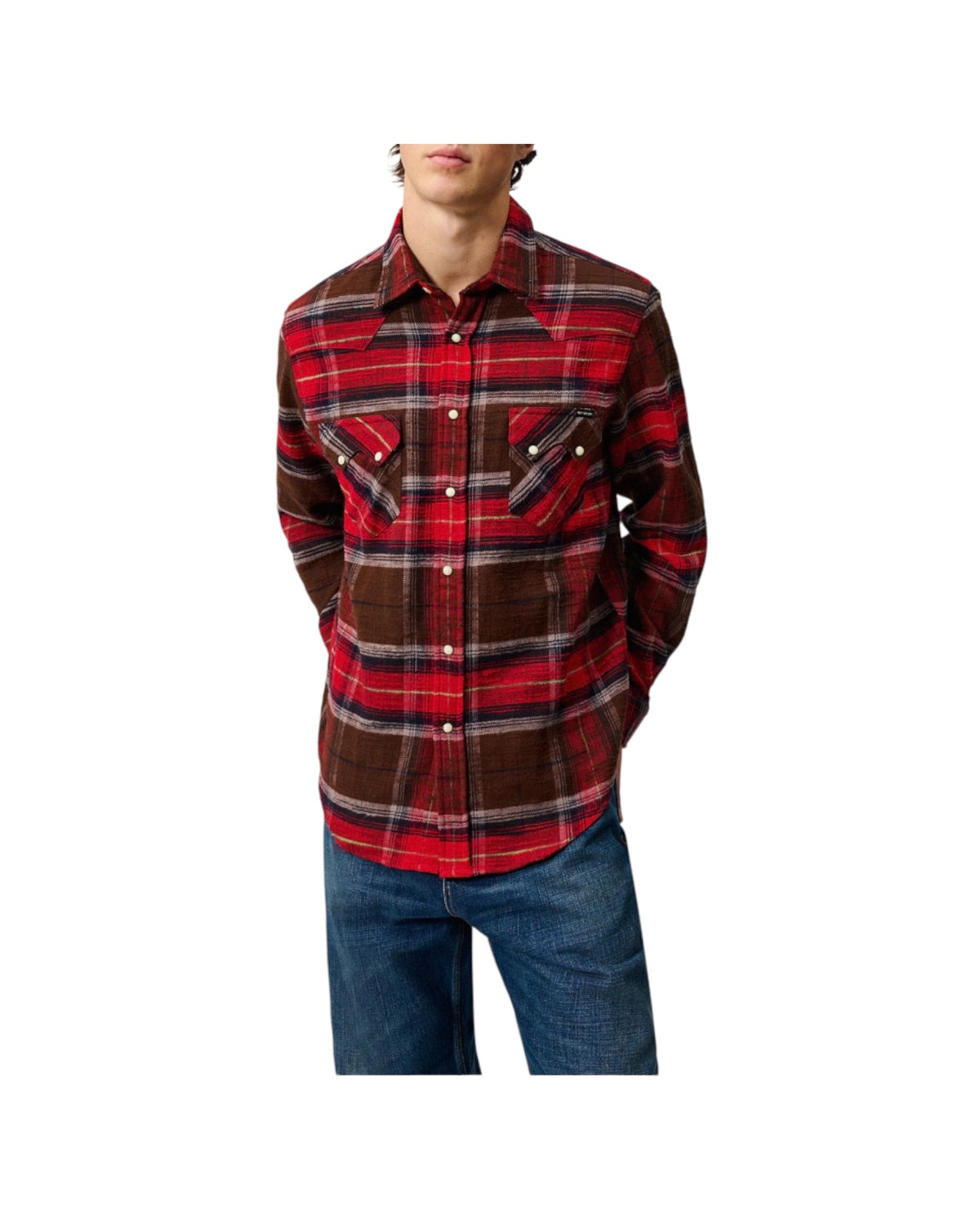 Camicia Western a quadri WESTERN SHIRT C0520 ROY ROGER'S 
