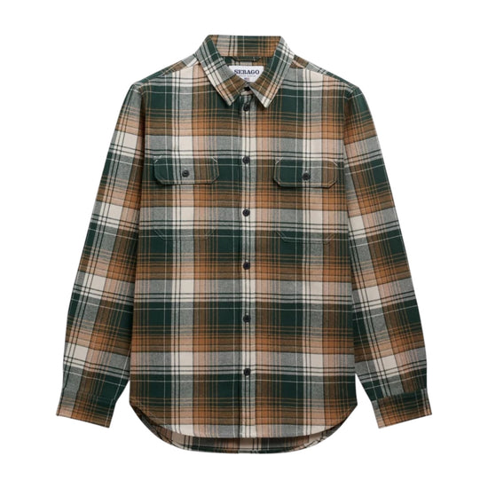 Camicia a quadri Green white/Cream brown JIB A0U SEBAGO 