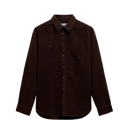 Camicia in velluto a coste Brown moro LEEWORD 03Y SEBAGO 