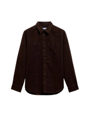 Camicia in velluto a coste Brown moro