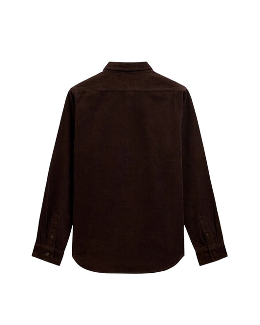 Camicia in velluto a coste Brown moro LEEWORD 03Y SEBAGO 