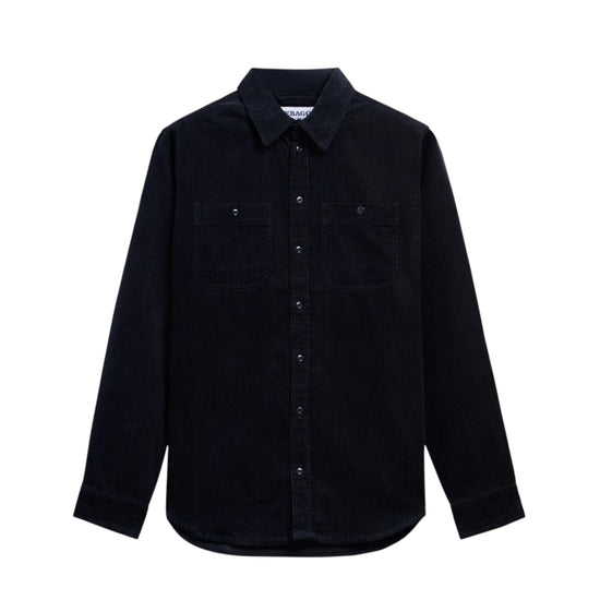 Camicia in velluto a coste Blue Dark LEEWORD WQ1 SEBAGO 