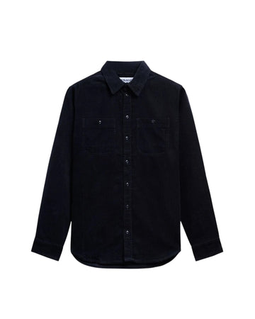 Camicia in velluto a coste Blue Dark LEEWORD WQ1 SEBAGO 